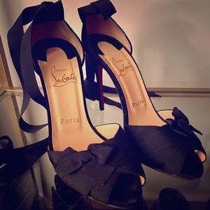 Christian Louboutin ribbon heels